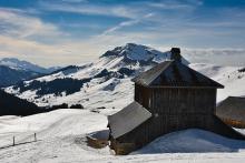 versant Est du Lachat vu du col des Annes