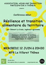 conférence résilience alimentaire le 12 juin